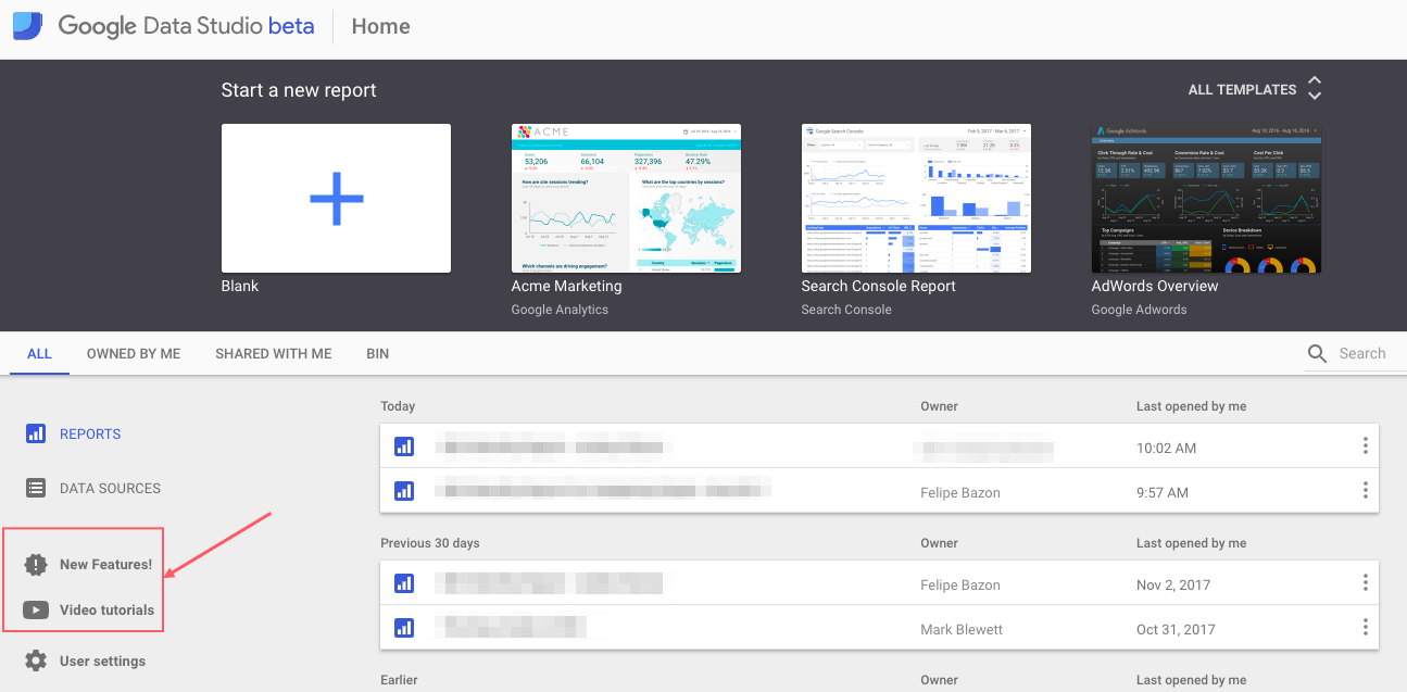 Google Data Studio Updates And Tutorials