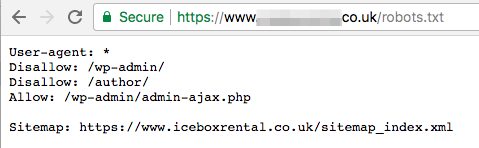 robots.txt file correct configuration example