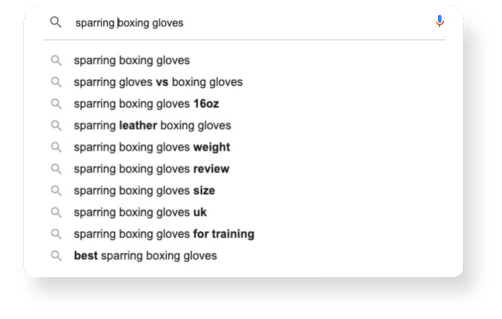 google search boxing sparring gloves